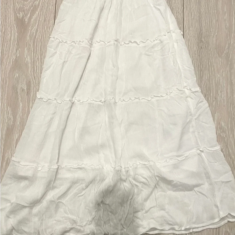 Hollister White Maxi Skirt XXS - Picture 2 of 6